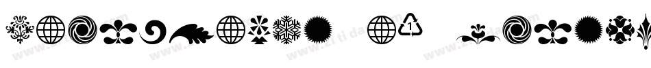 Cornucopia of Ornaments Three字体转换